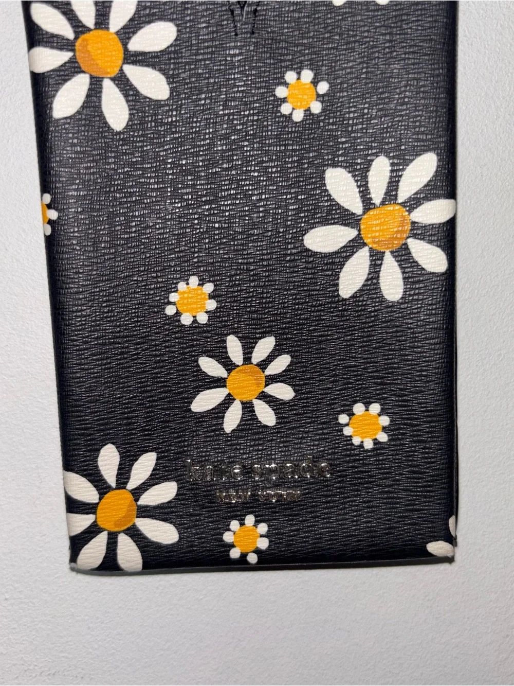 Kate Spade New York Spencer Daisy Dots Slim Crossbody Phone Bag Logo Gold